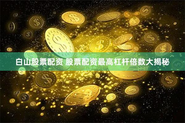白山股票配资 股票配资最高杠杆倍数大揭秘